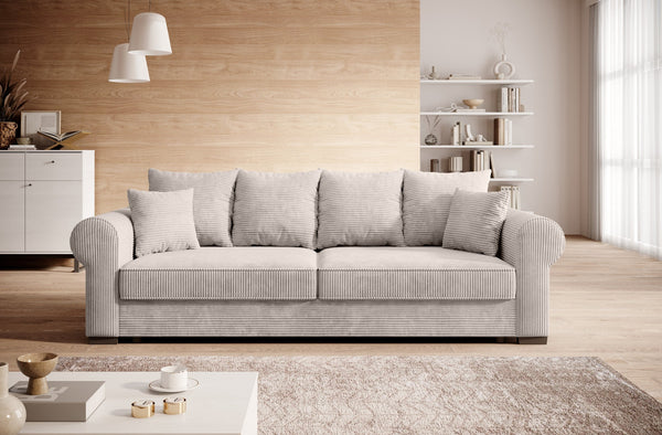 Canapea extensibila DELUXE NEW, personalizabil materiale gama Oferta Avantaj, cu spatiu depozitare, 248x102x88 cm