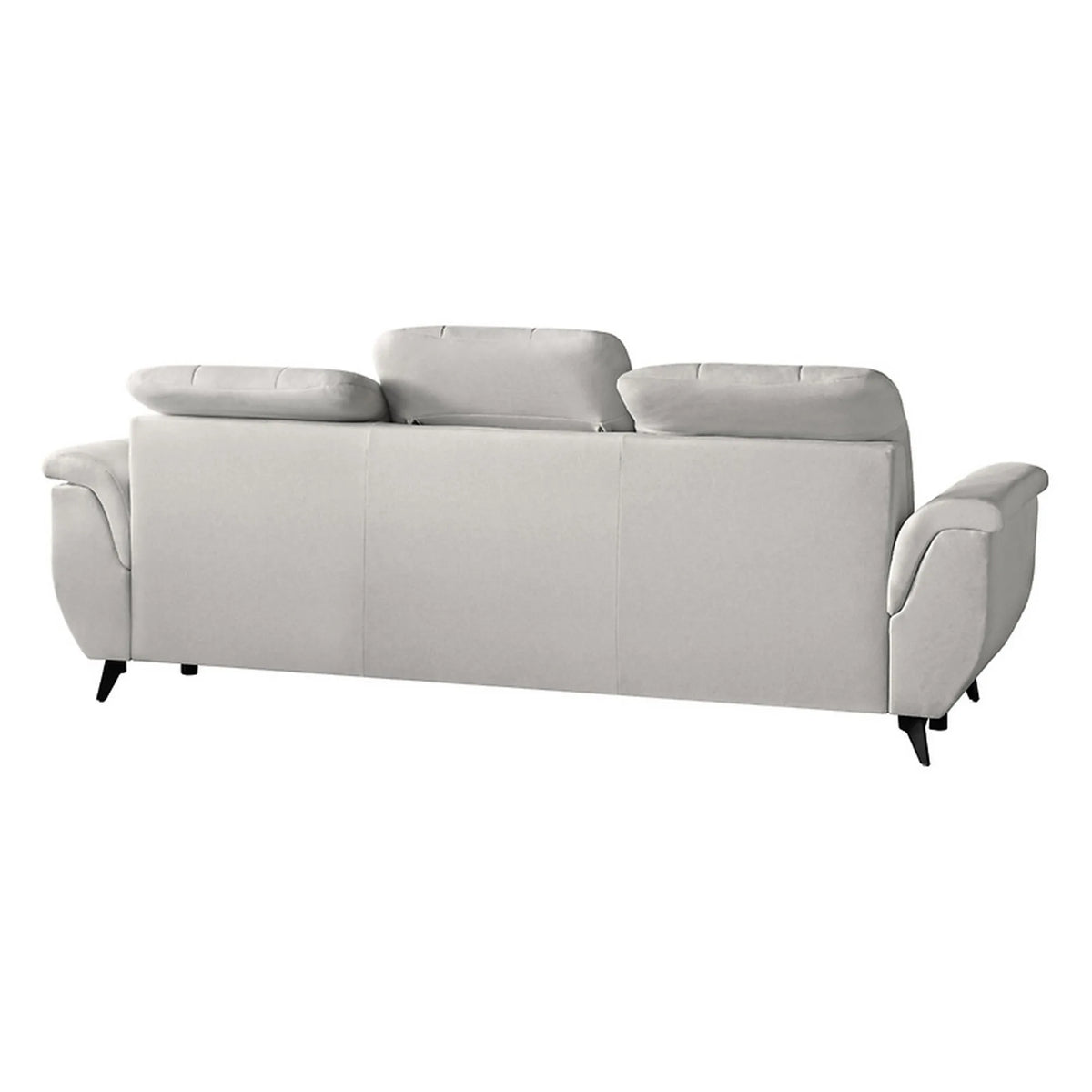 Canapea extensibila DORIA, stofa catifelata crem - Portland 21, 252x100x106 cm