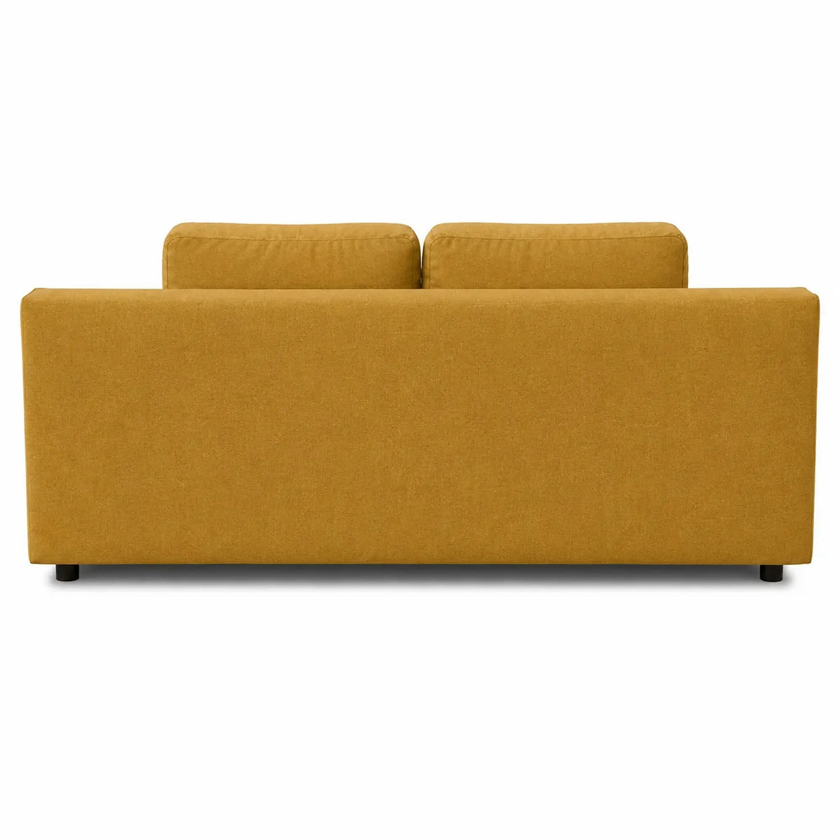 Canapea extensibila dormit zilnic NOLA, stofa catifelata galben mustar - Monolith 48, cu lada depozitare, 200x102x92 cm