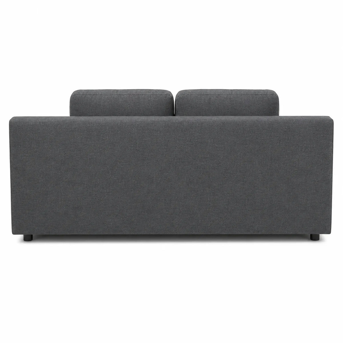 Canapea extensibila dormit zilnic NOLA, stofa catifelata gri grafit - Monolith 97, cu lada depozitare, 200x102x92 cm