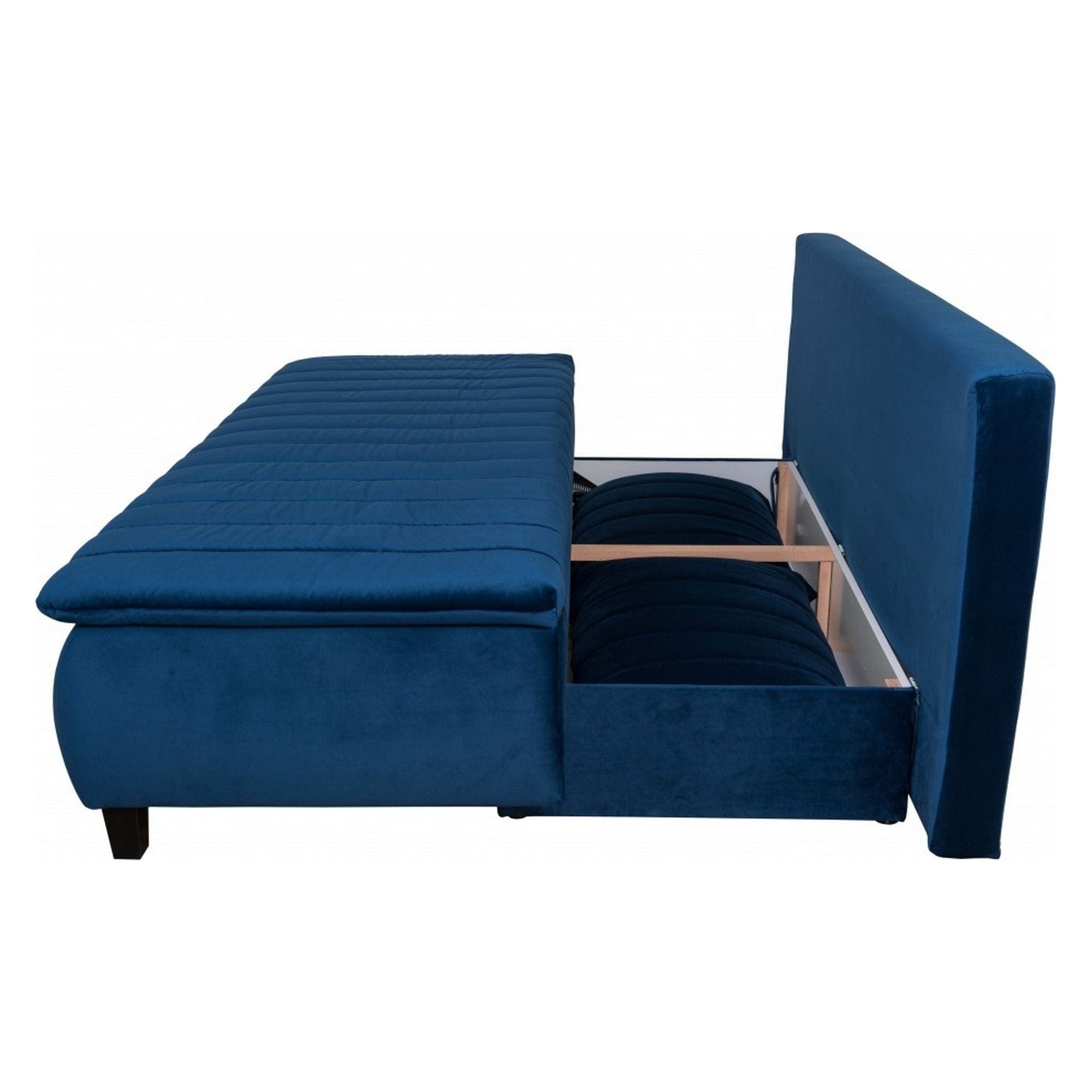 Canapea extensibila HARRY, stofa catifelata maro - Element 07, cu lada depozitare, 208x102x96 cm