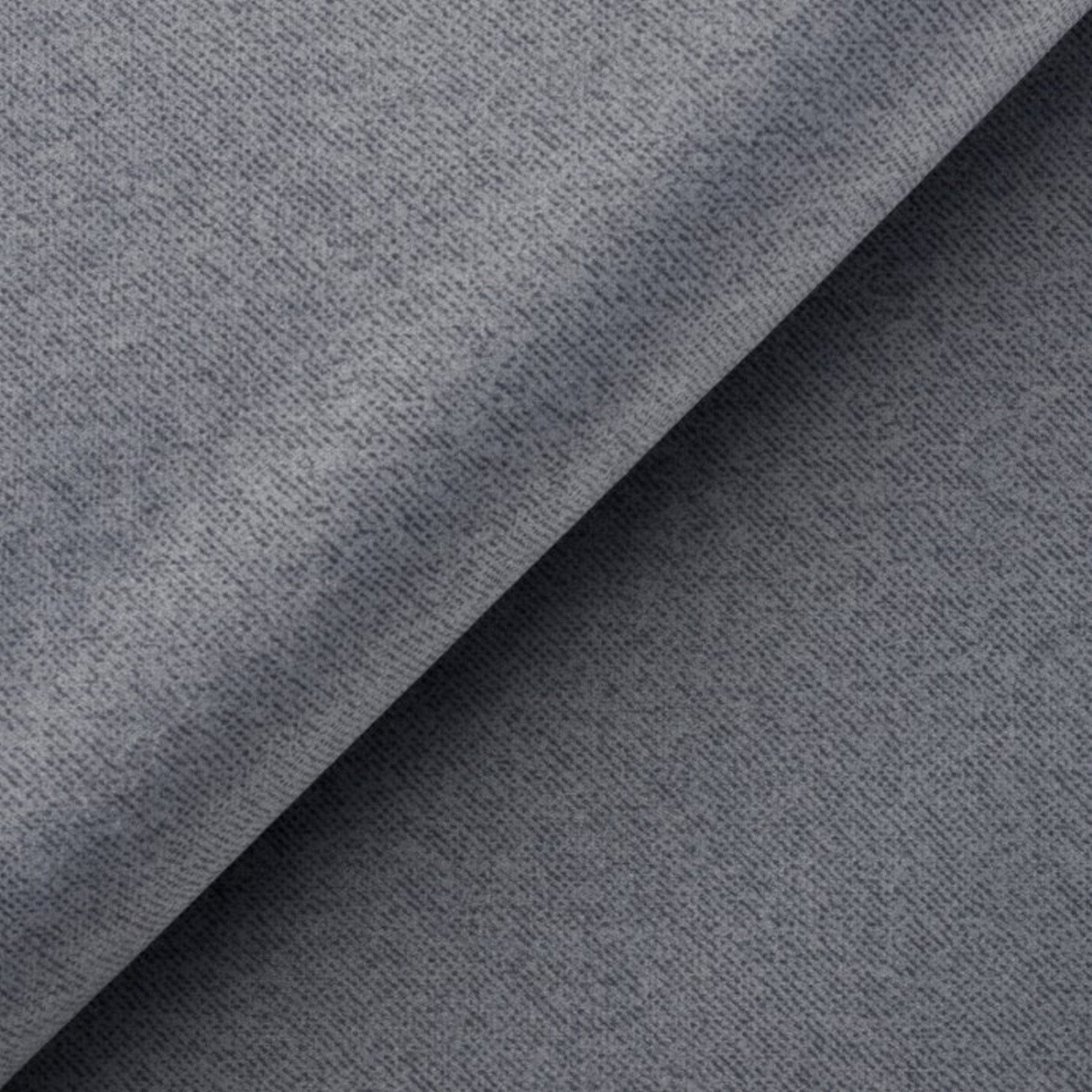 Canapea extensibila KARISA, stofa catifelata gri - Element 23, cu lada depozitare, 246x111x93 cm