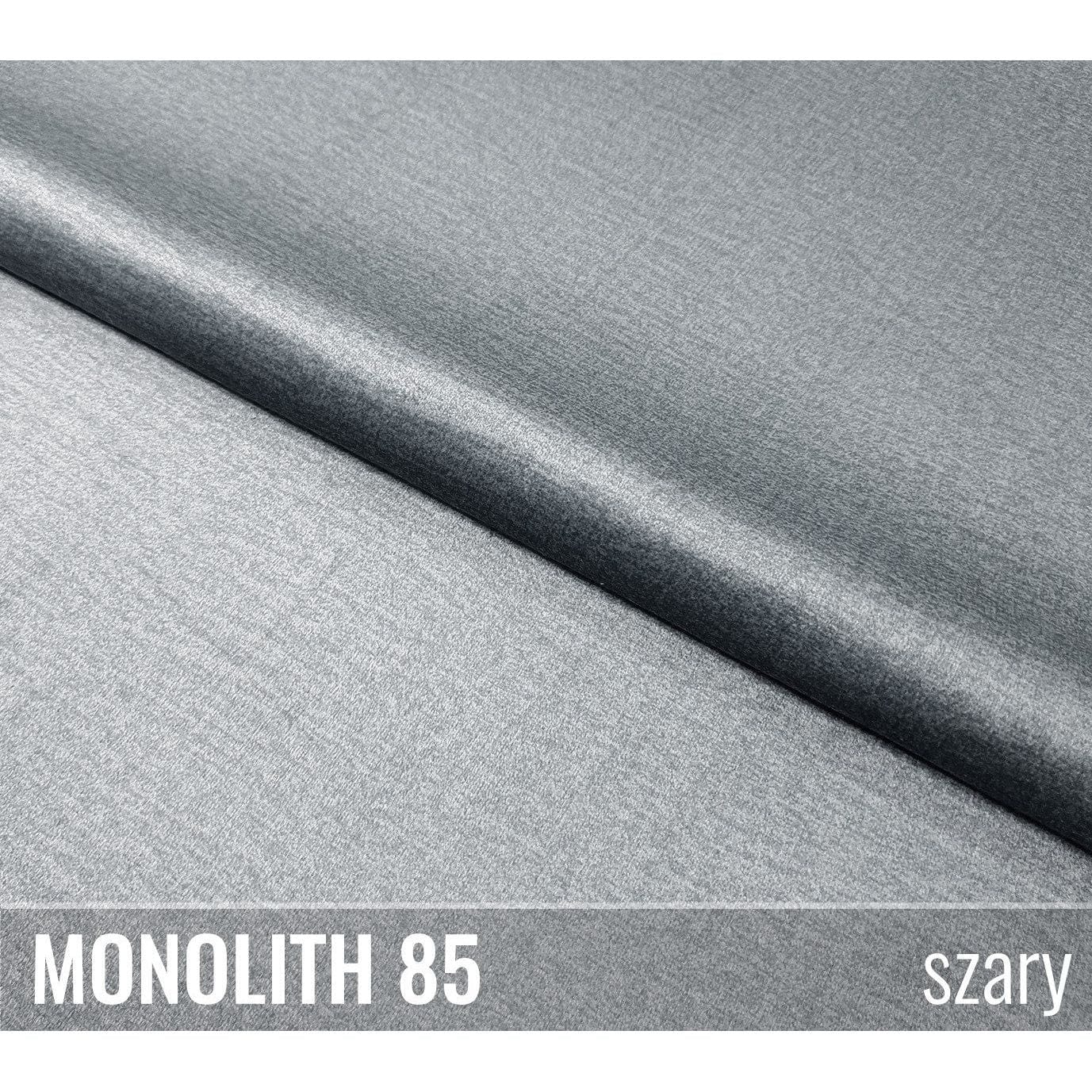 Canapea extensibila KARISA, stofa catifelata gri - Monolith 85, cu lada depozitare, 246x111x93 cm