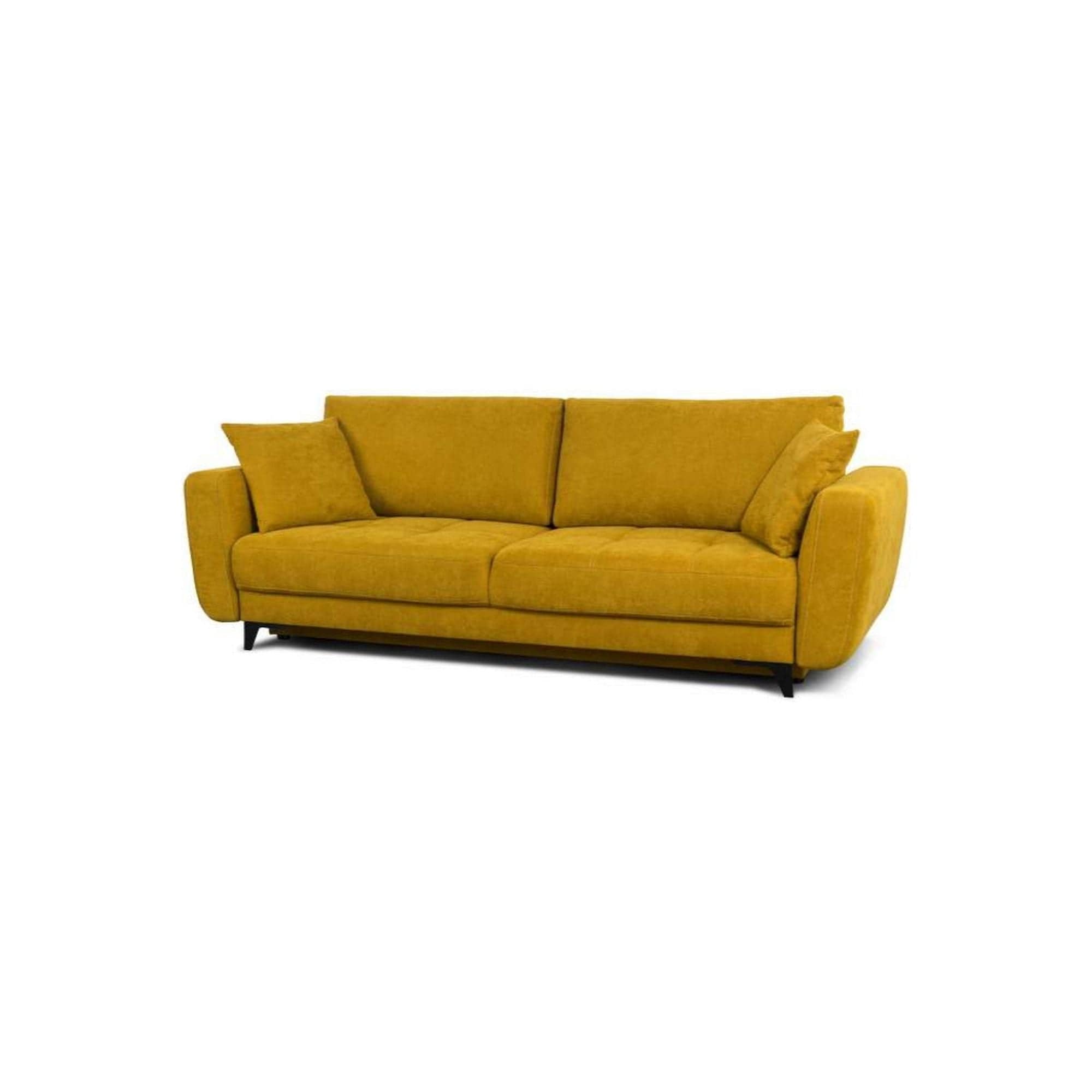 Canapea extensibila KARISA, stofa catifelata gri - Riviera 91, cu lada depozitare, 246x111x93 cm