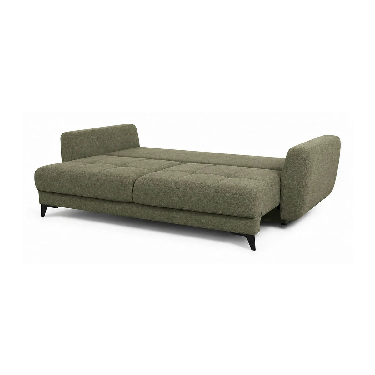 Canapea extensibila KARISA, stofa verde - Element 11, cu spatiu depozitare, 241x113x91 cm