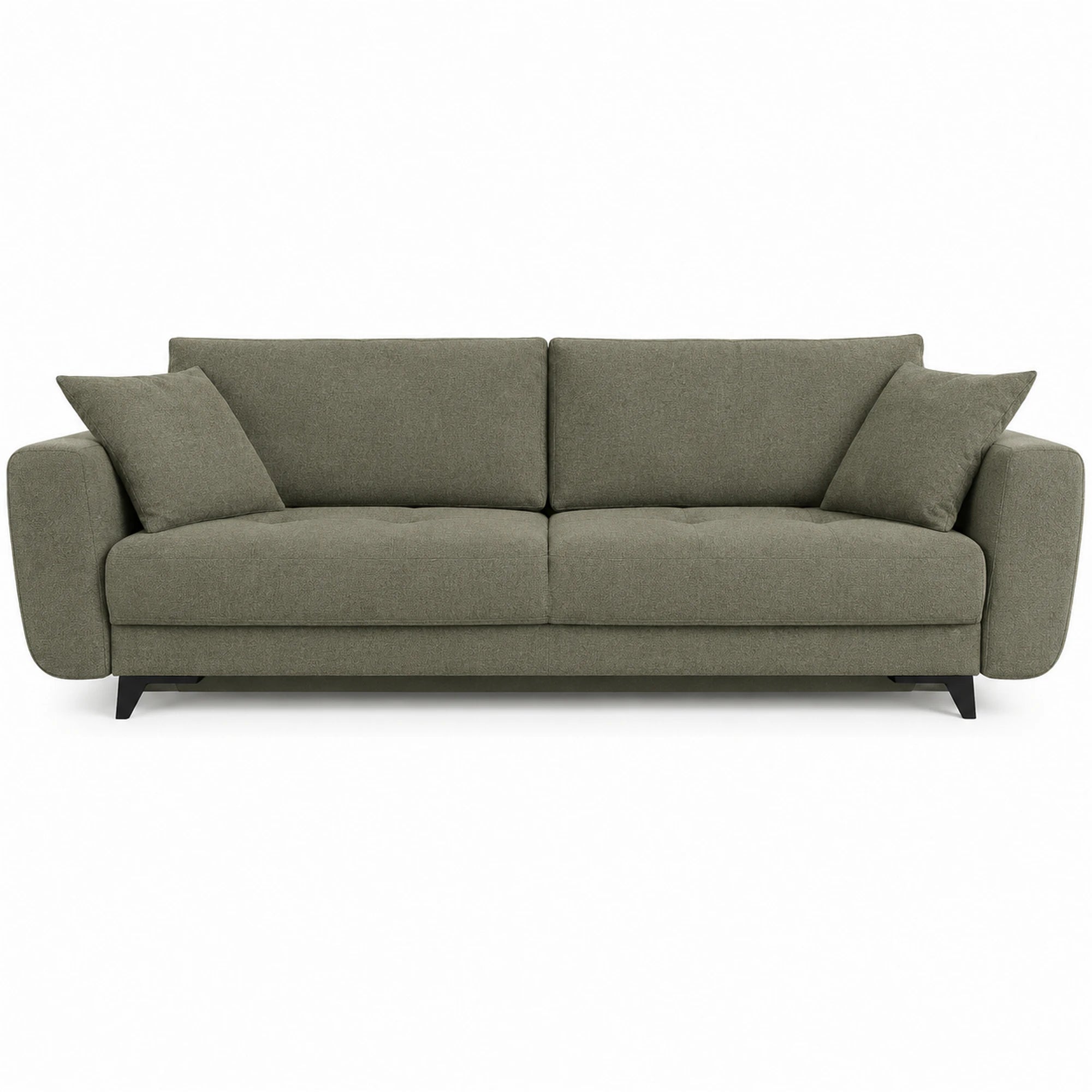 Canapea extensibila KARISA, stofa verde - Element 11, cu spatiu depozitare, 241x113x91 cm
