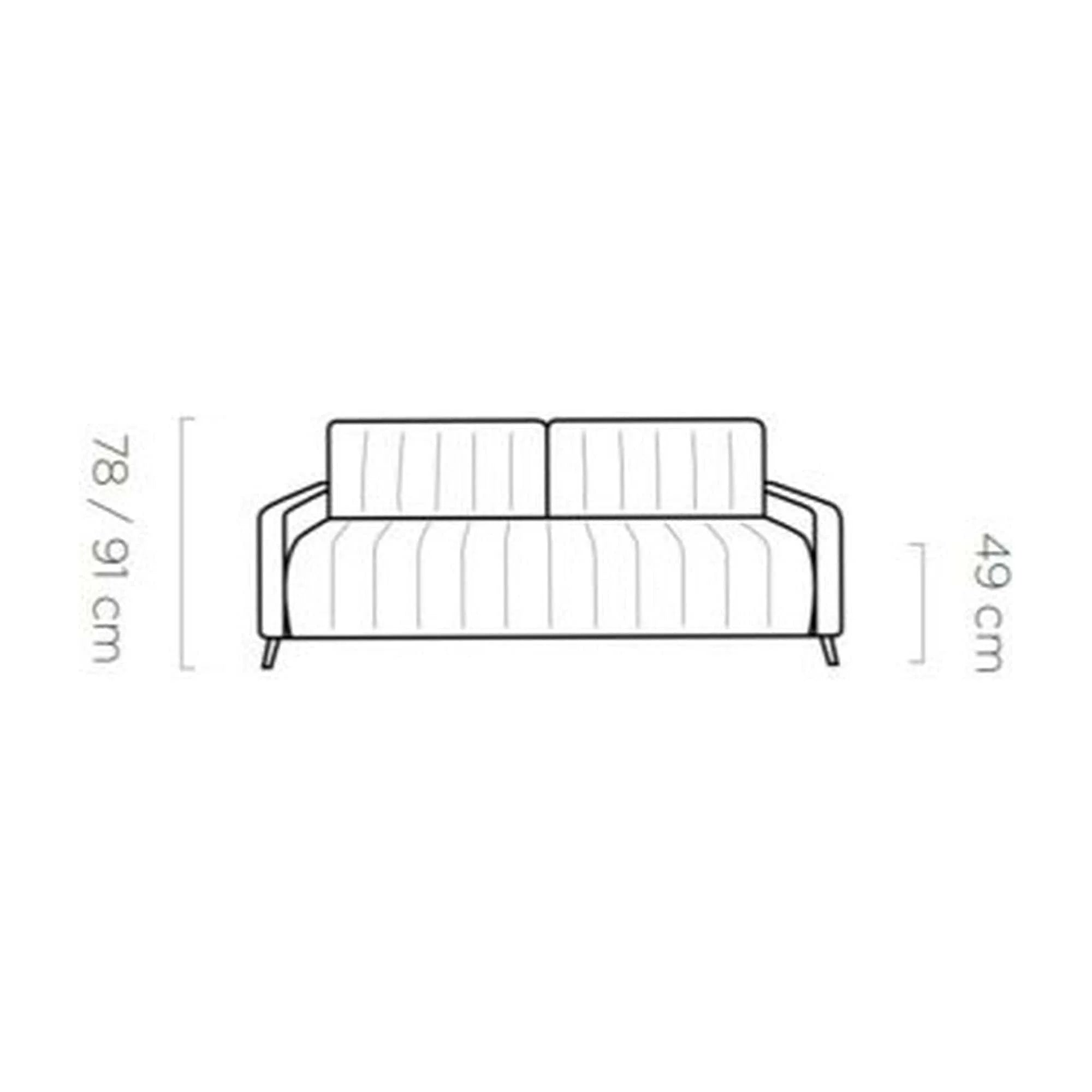 Canapea extensibila Molly, stofa catifelata maro - Element 5, Gama Premium, cu lada depozitare, 226x101x78/91 cm