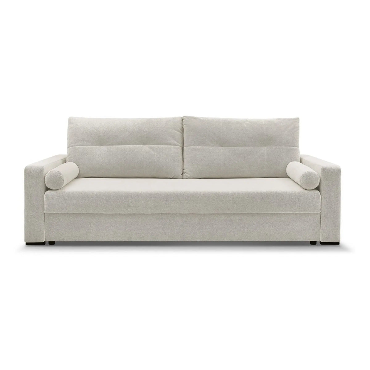 Canapea extensibila MONA, stofa catifelata bej - Curio 09, 230x92x94 cm