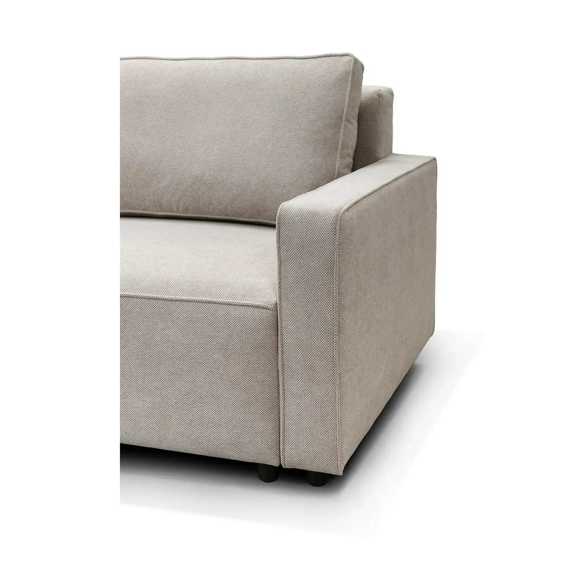 Canapea extensibila NICOLE, personalizabil materiale gama Platinium, cu lada depozitare, 232x100x90 cm