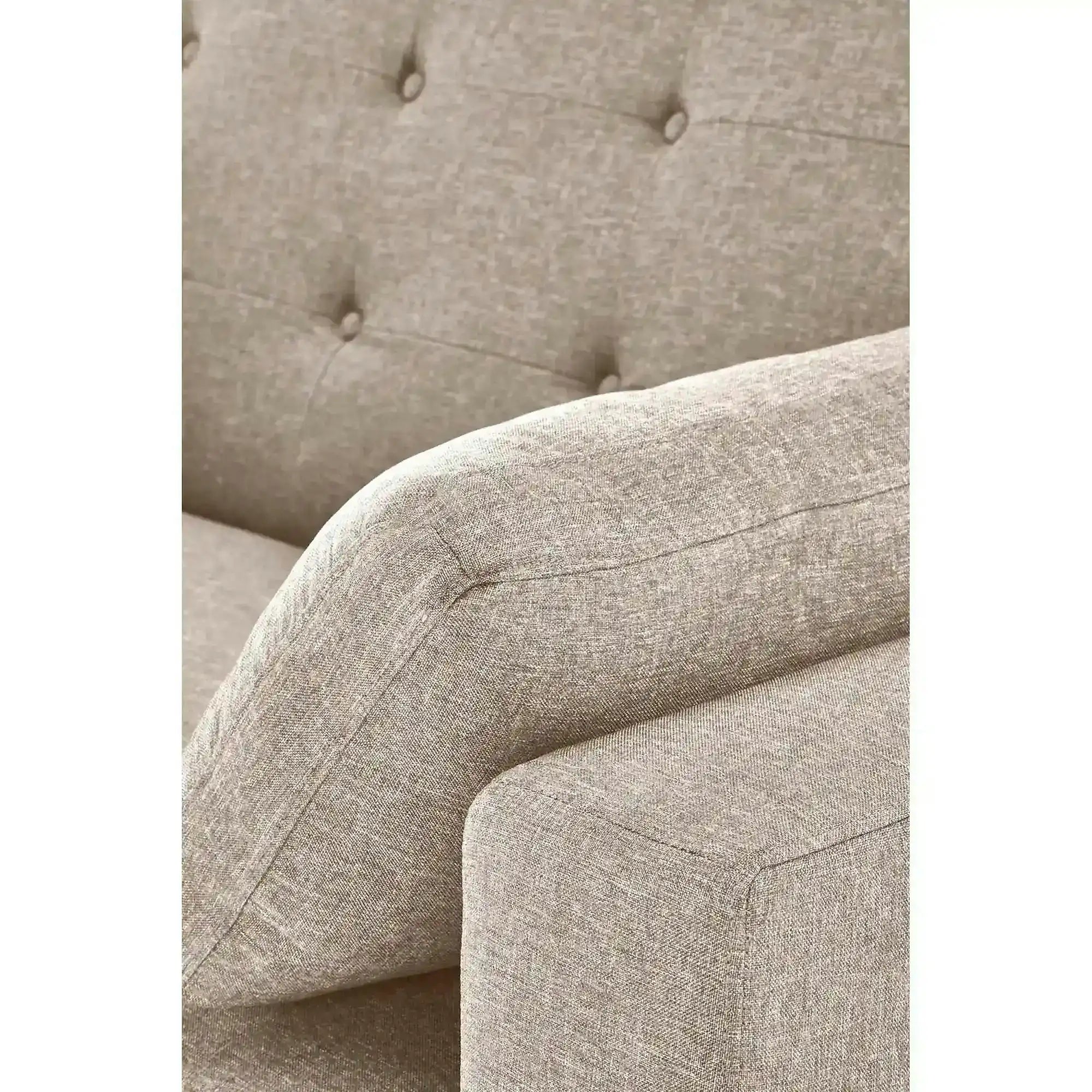 Canapea extensibila PAULINIO, bej, stofa clasica/polipropilena, 170x90/190x93 cm
