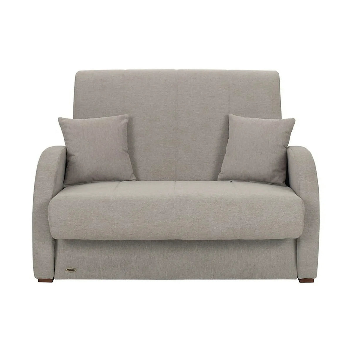 Canapea extensibila POLI, stofa catifelata bej - Matana 17, 134x110x97 cm