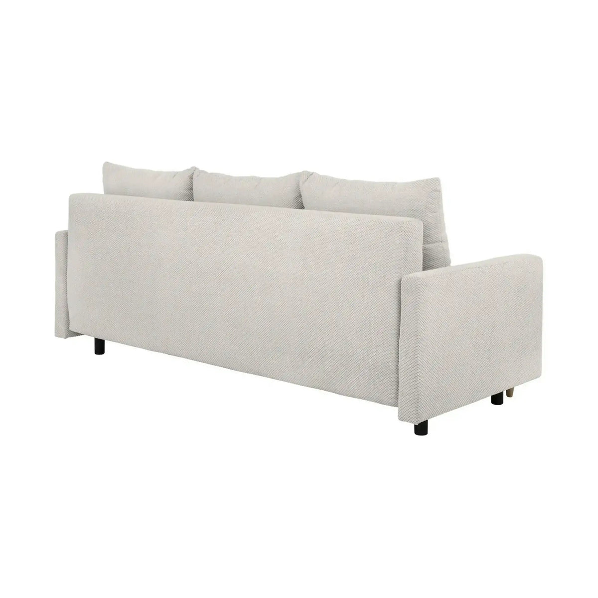 Canapea extensibila SIGMA, stofa catifelata bej - Onega 2, 208x90x92 cm