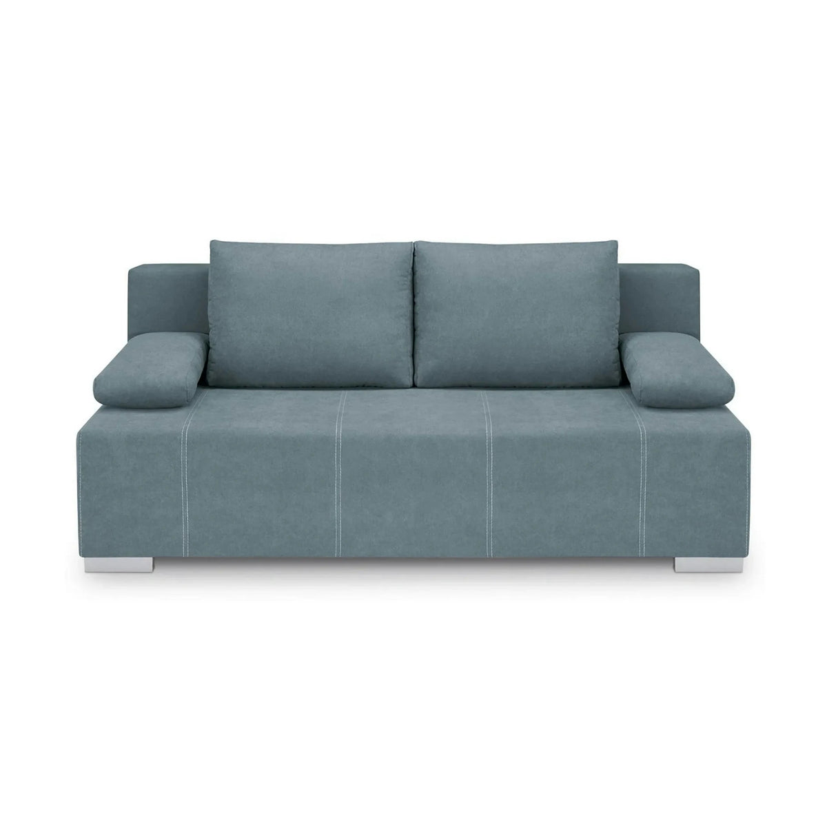 Canapea extensibila STREET IV, stofa catifelata albastru - Wind 76, 197x98x95 cm