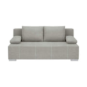 Canapea extensibila STREET IV, stofa catifelata gri - Enjoy new 21, 197x98x95 cm