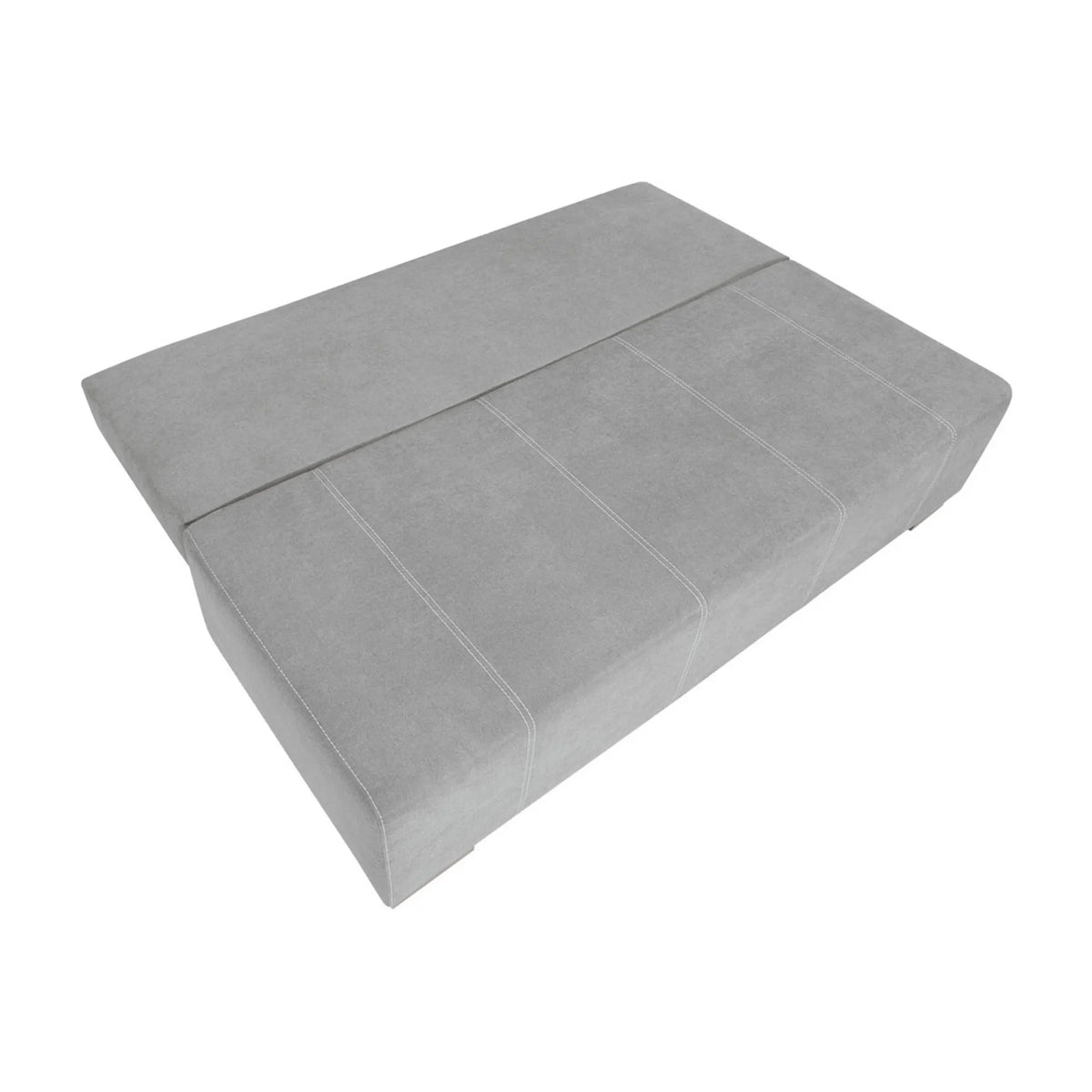 Canapea extensibila STREET IV, stofa catifelata gri - Enjoy new 21, 197x98x95 cm