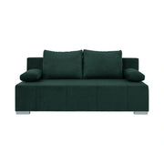 Canapea extensibila STREET IV, stofa catifelata verde - Trinity 28, 197x98x95 cm