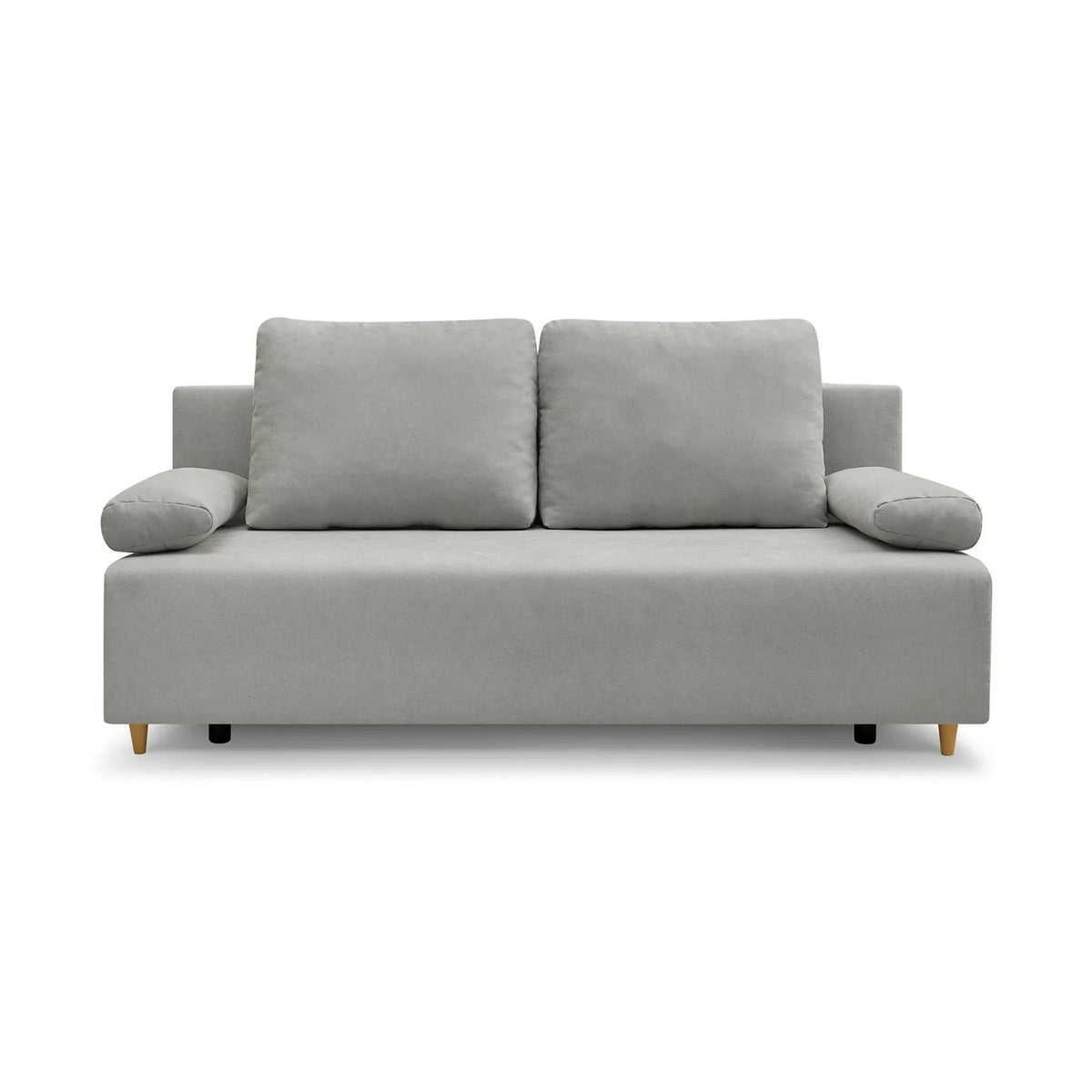 Canapea extensibila SUN, stofa catifelata gri - Enjoy New 45, 193x92x96 cm