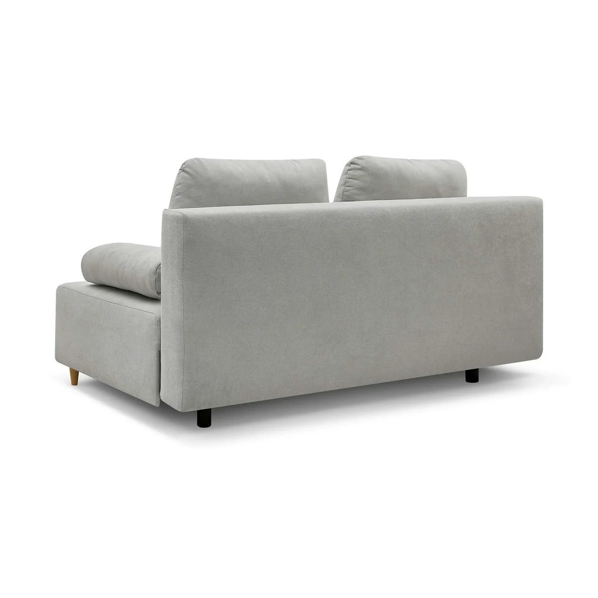 Canapea extensibila SUN, stofa catifelata gri - Enjoy New 45, 193x92x96 cm