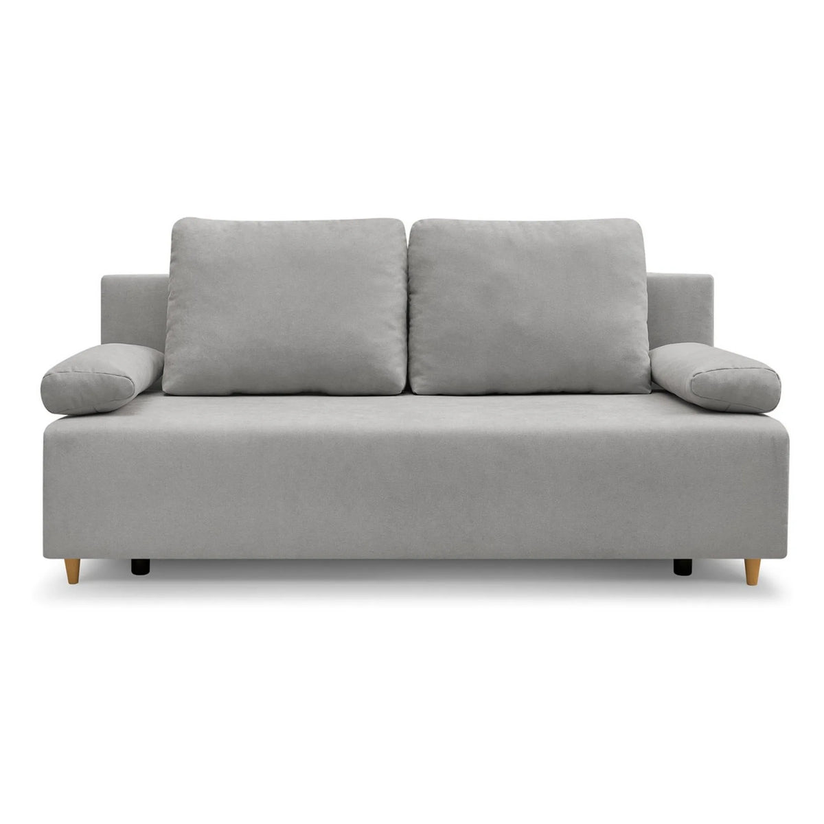 Canapea extensibila SUN, stofa catifelata gri - Enjoy New 45, 193x92x96 cm