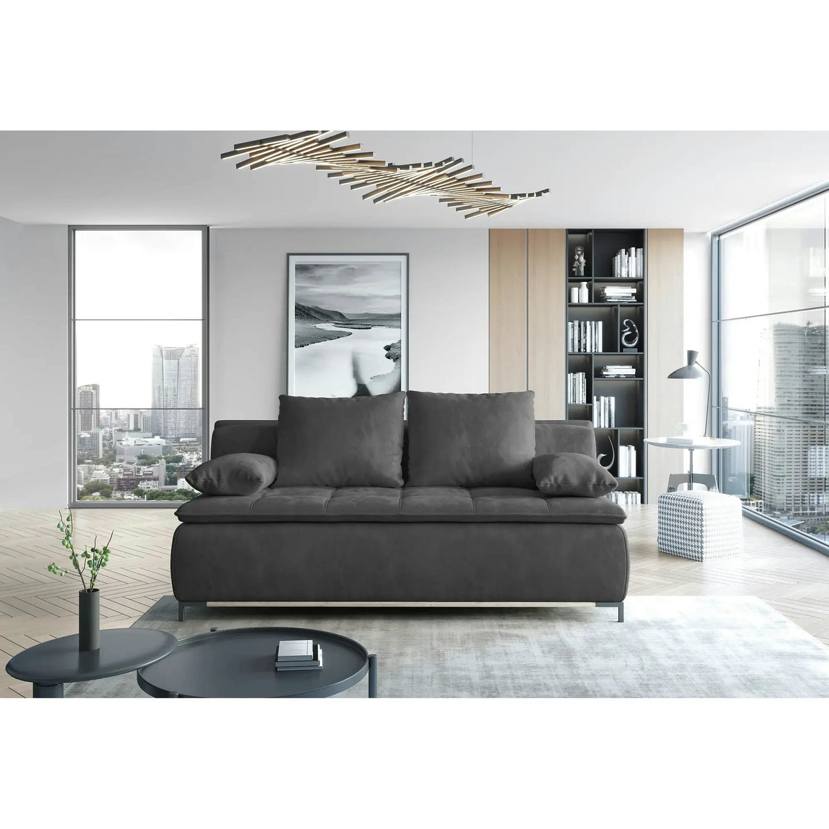 Canapea extensibila SWEET, personalizabil, cu lada depozitare, 204x106x91 cm