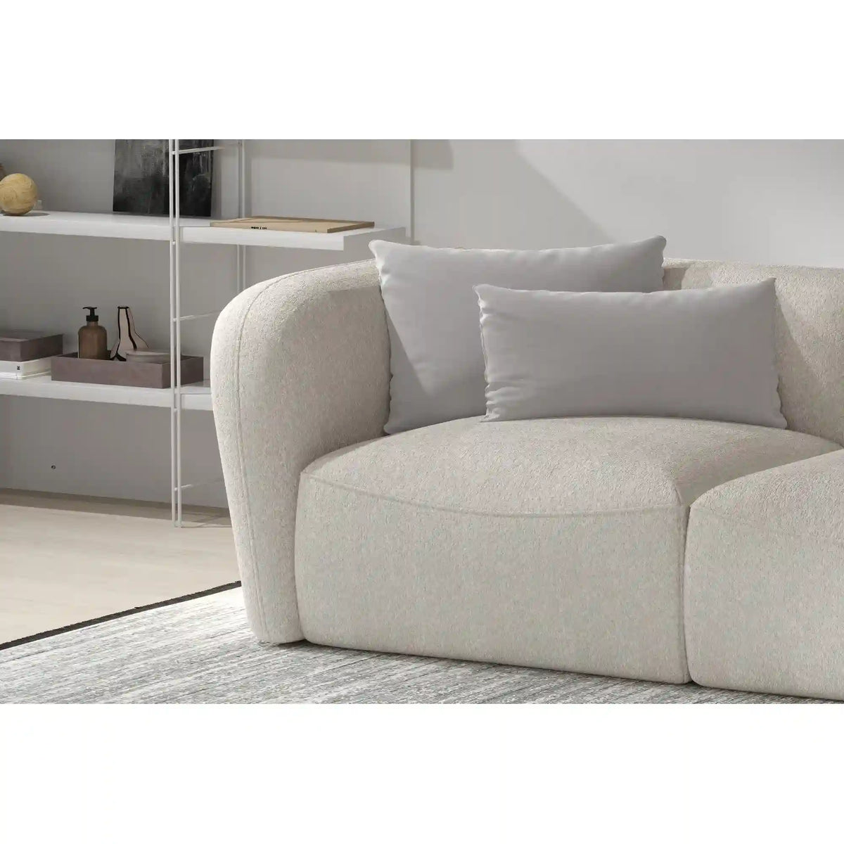 Canapea fixa CANDELO A, personalizabil materiale gama Premium, 214x102x72 cm