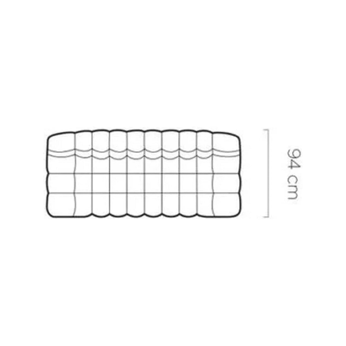 Canapea fixa GAPPA 3, personalizabil materiale gama Oferta Avantaj, 222x94x82 cm