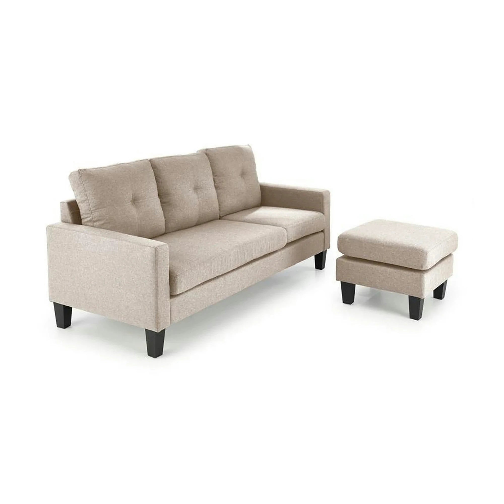 Canapea GERSON, bej, stofa clasica/polipropilena, 180x130x80 cm