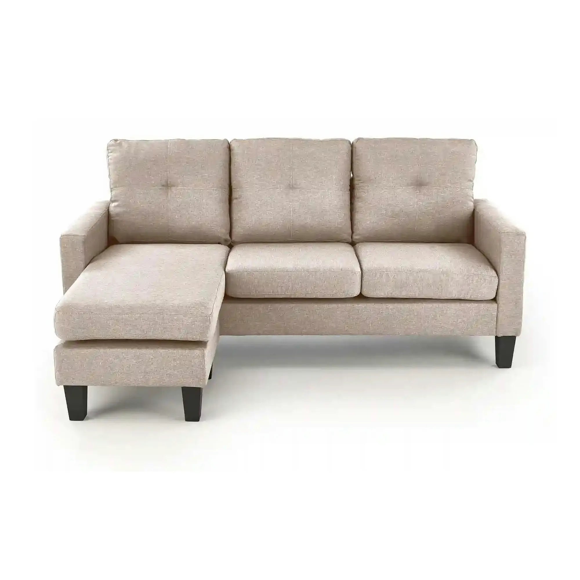 Canapea GERSON, bej, stofa clasica/polipropilena, 180x130x80 cm