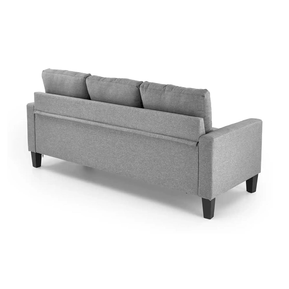 Canapea GERSON, gri, stofa clasica/polipropilena, 180x130x80 cm