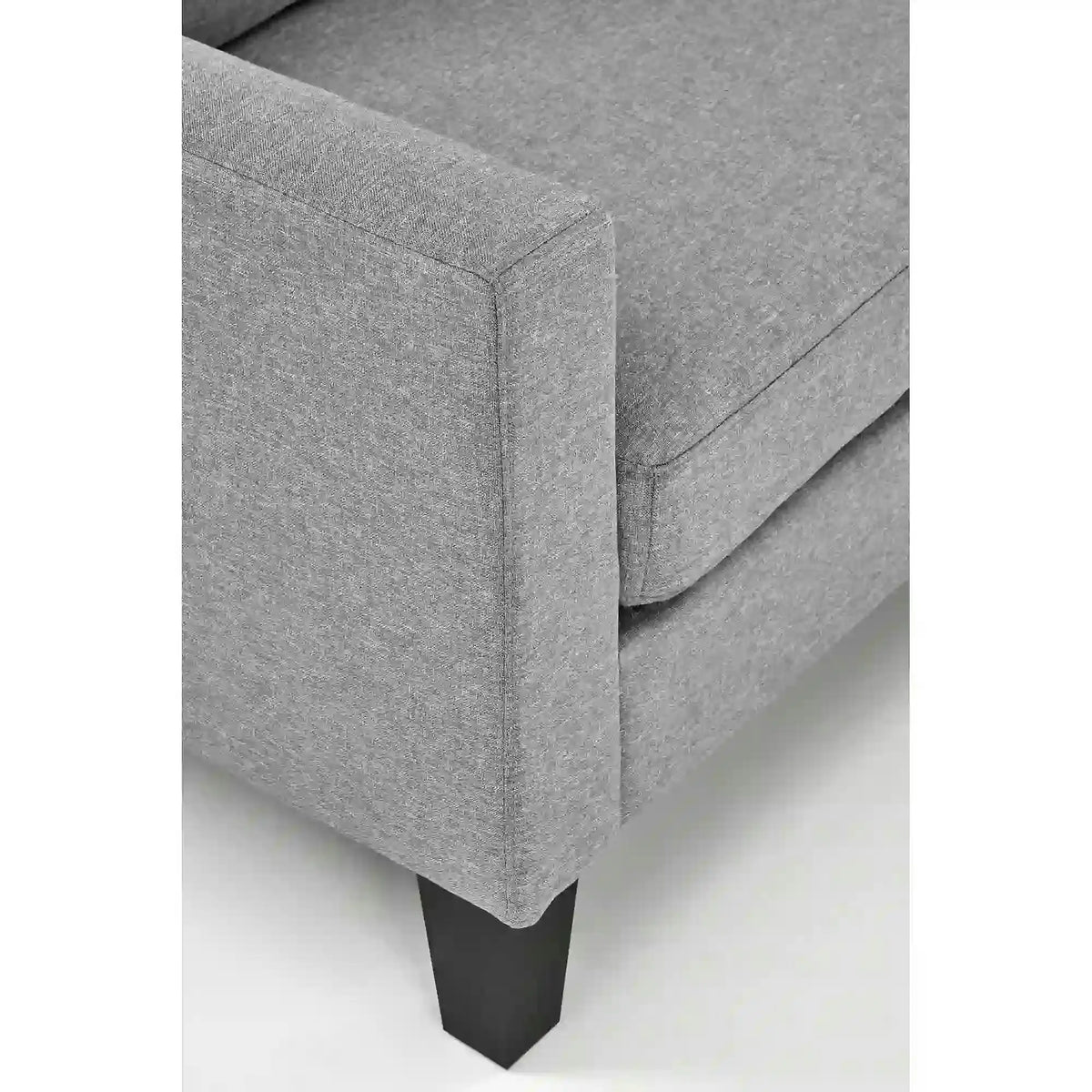 Canapea GERSON, gri, stofa clasica/polipropilena, 180x130x80 cm