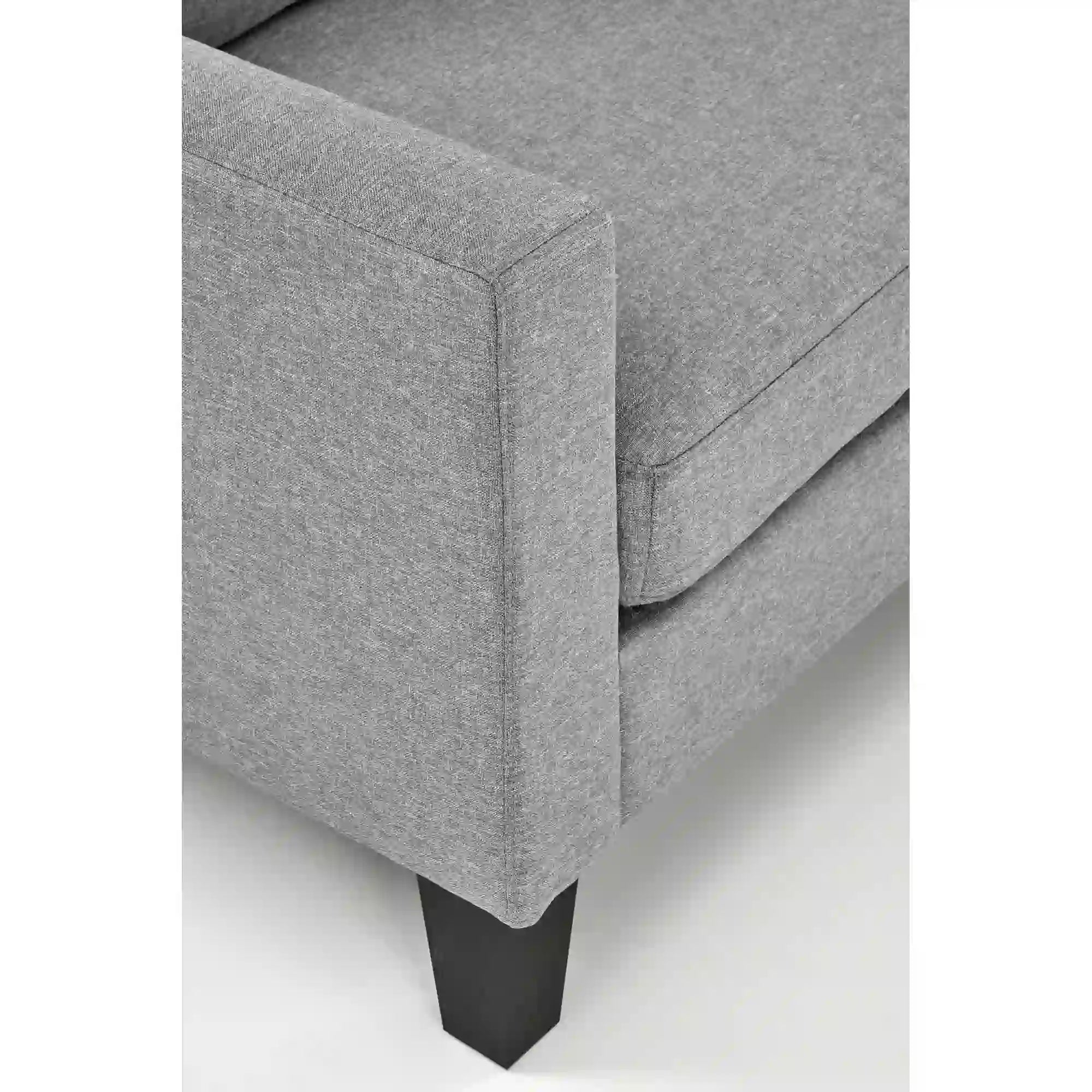 Canapea GERSON, gri, stofa clasica/polipropilena, 180x130x80 cm