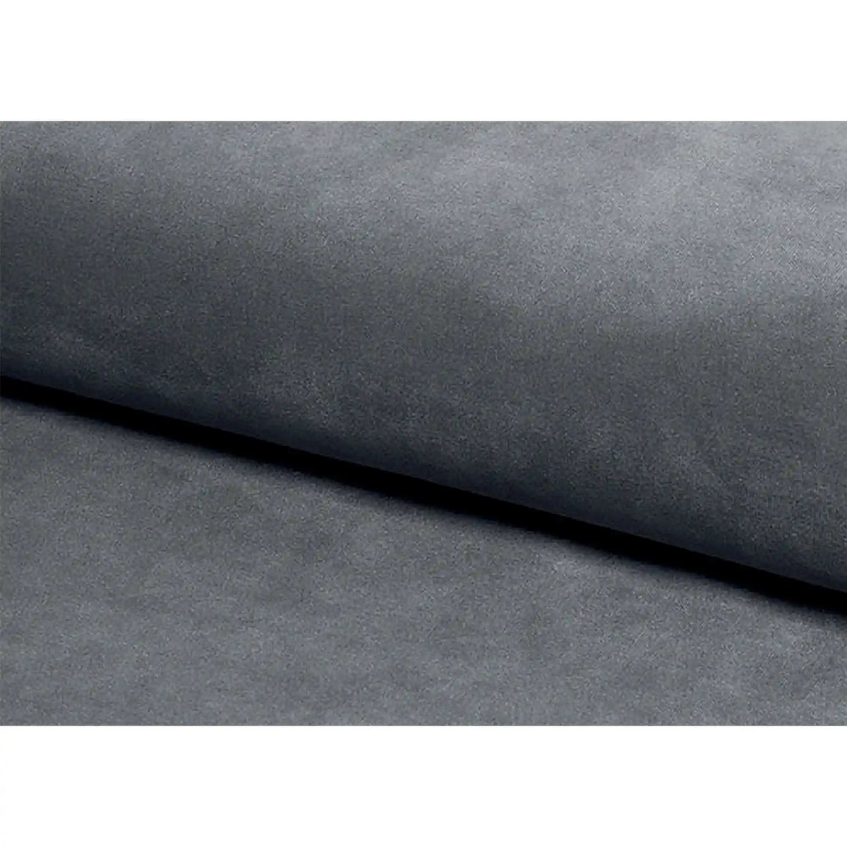 Canapea KARO 2, gri/fag, stofa catifelata/lemn, 140x75x76 cm
