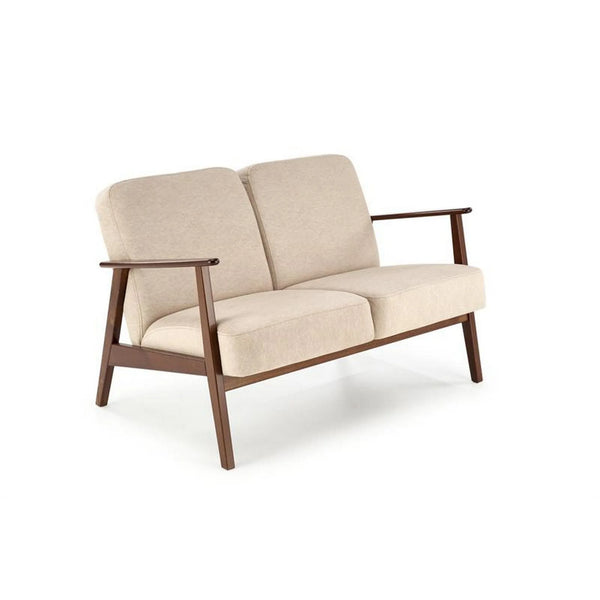 Canapea MILANO 2S, stofa catifelata bej - Castel 15, 120x77x77 cm