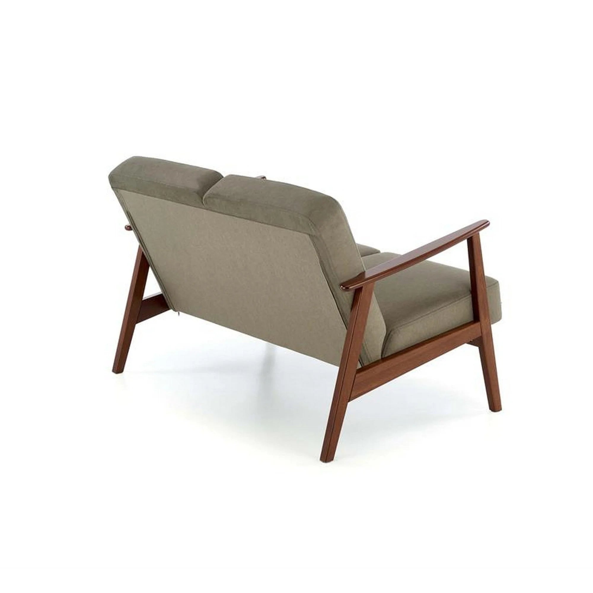 Canapea MILANO 2S, stofa catifelata verde olive - Castel 39, 120x77x77 cm