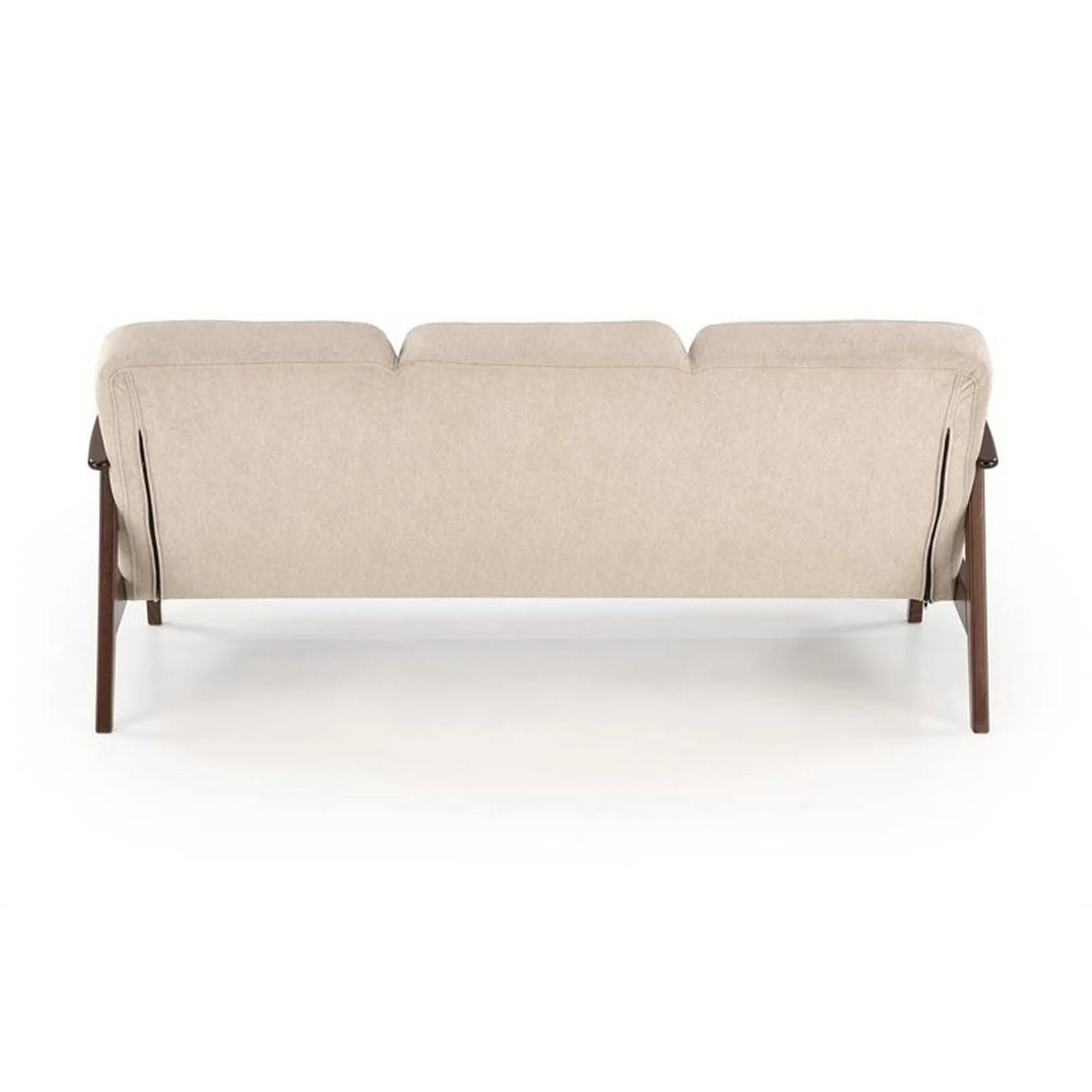 Canapea MILANO 3S, stofa catifelata bej - Castel 15, 175x77x77 cm