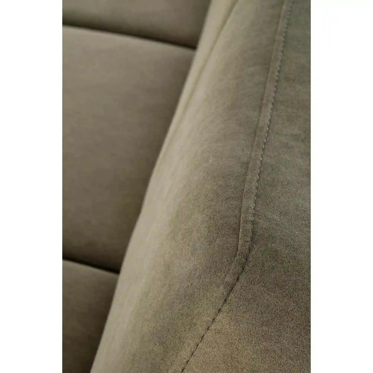 Canapea MILANO 3S, verde olive - Castel 39, stofa catifelata/lemn, 175x77x77 cm