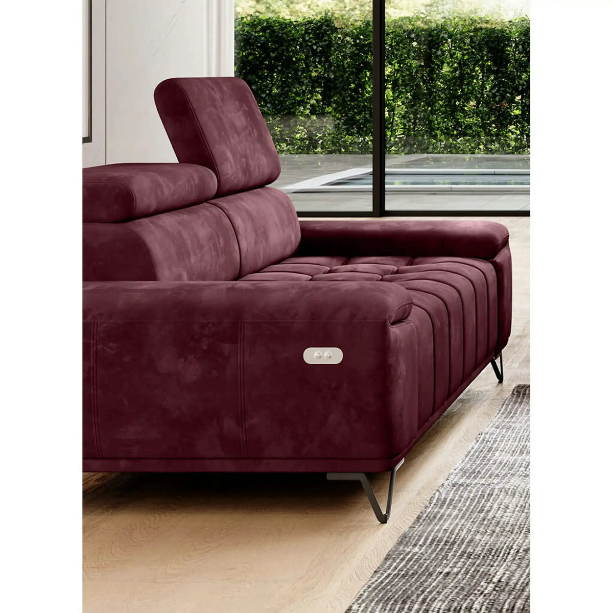 Canapea PALLADIO 3E, personalizabil, reglaj electric, tetiere raglabile, 212x110x99 cm