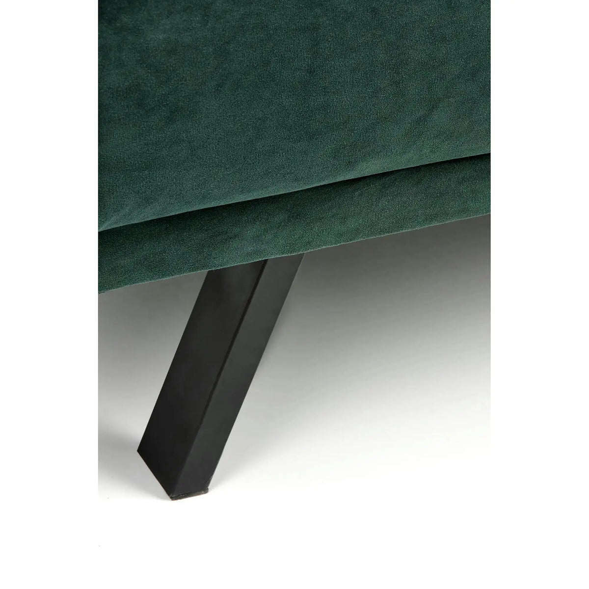 Canapea pentru birou ARMANDO, verde, stofa catifelata, 192x100x78 cm