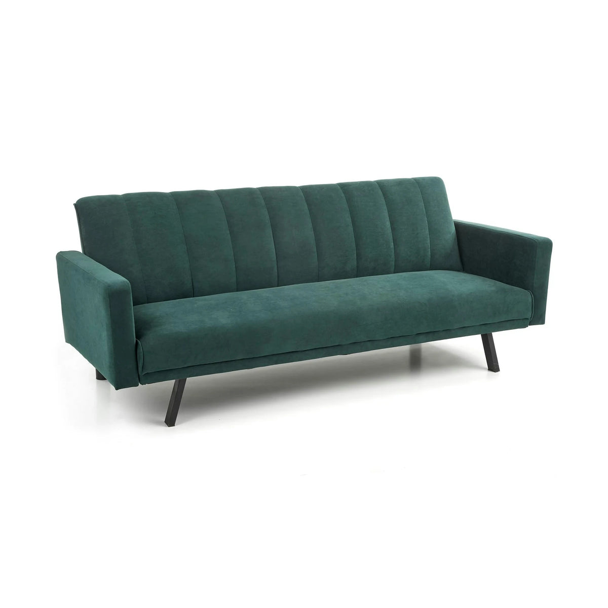 Canapea pentru birou ARMANDO, verde, stofa catifelata, 192x100x78 cm