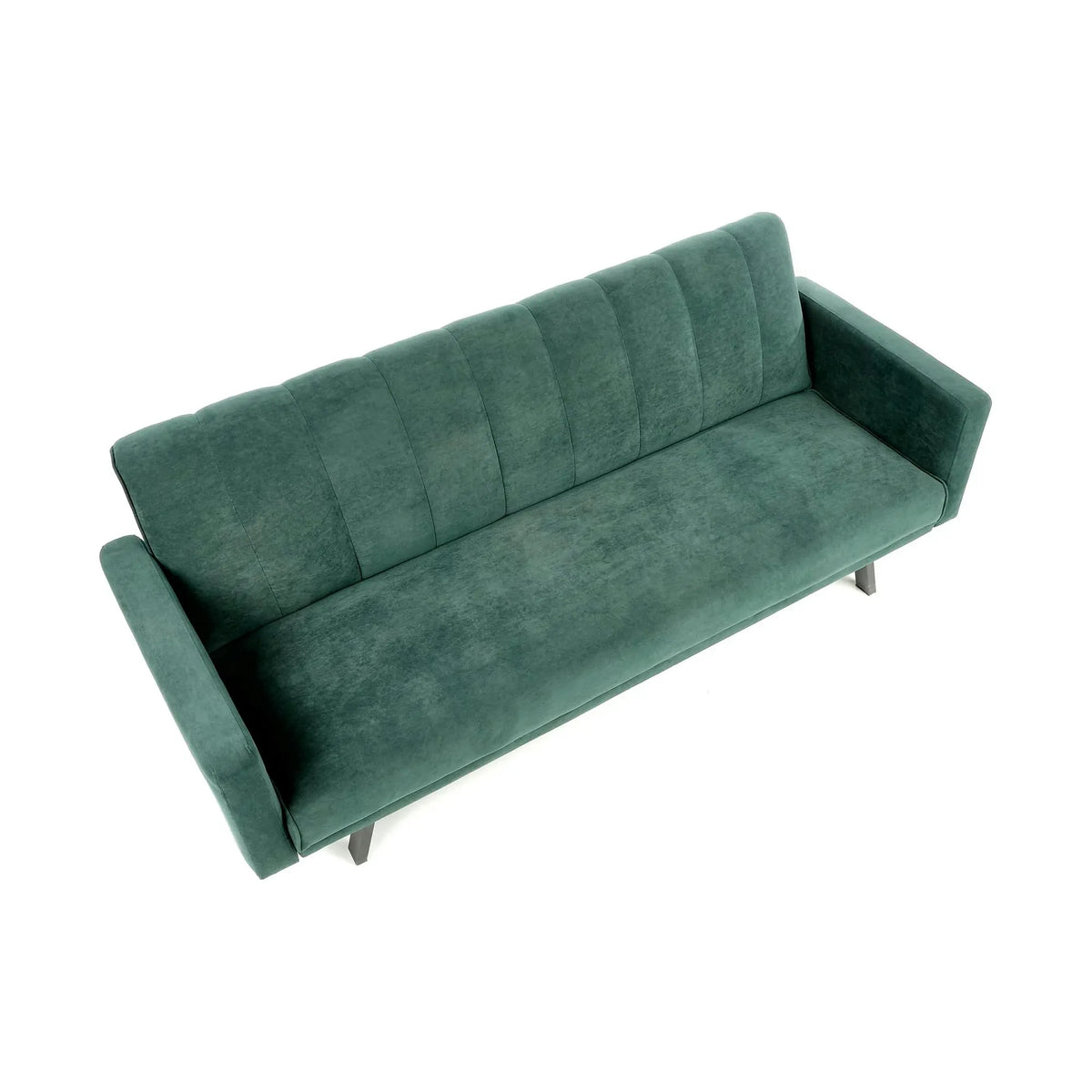 Canapea pentru birou ARMANDO, verde, stofa catifelata, 192x100x78 cm