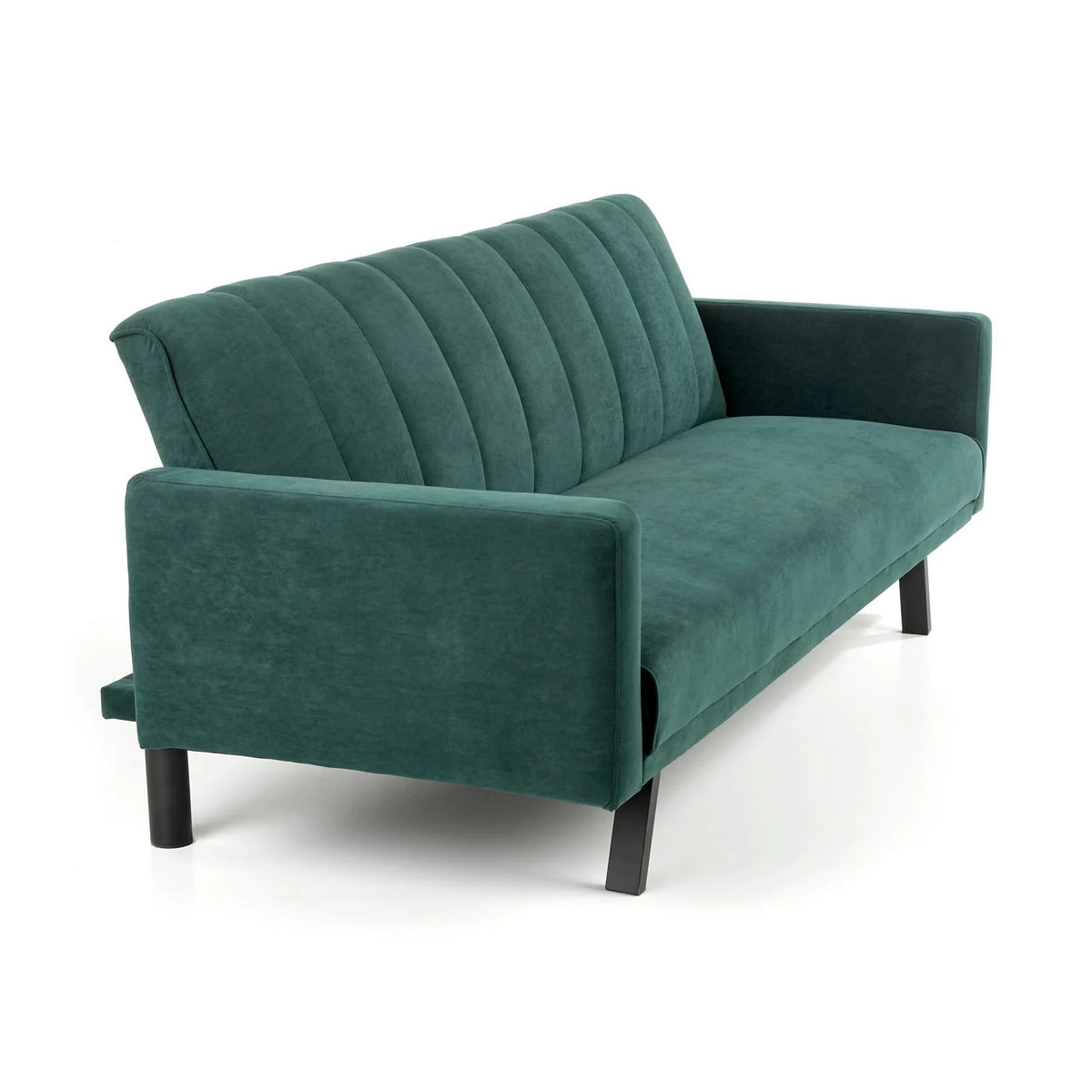 Canapea pentru birou ARMANDO, verde, stofa catifelata, 192x100x78 cm
