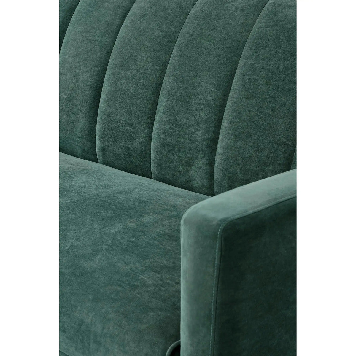Canapea pentru birou ARMANDO, verde, stofa catifelata, 192x100x78 cm
