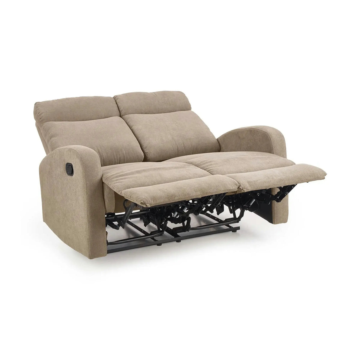 Canapea pliabila OSLO 2S, bej, stofa, 128x95/158x100 cm