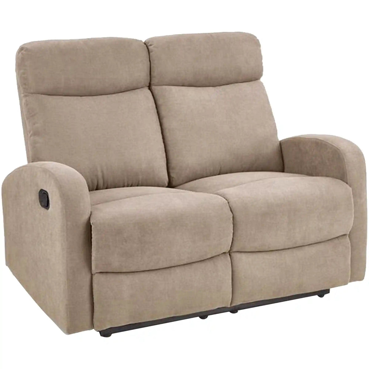 Canapea pliabila OSLO 2S, bej, stofa, 128x95/158x100 cm