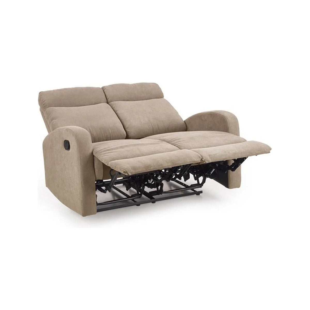 Canapea pliabila OSLO 2S, bej, stofa, 128x95/158x100 cm