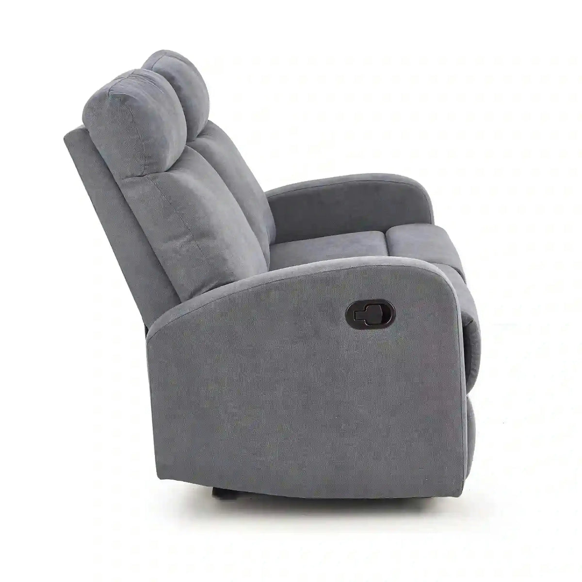 Canapea pliabila OSLO 2S, gri, stofa, 128x95/158x100 cm