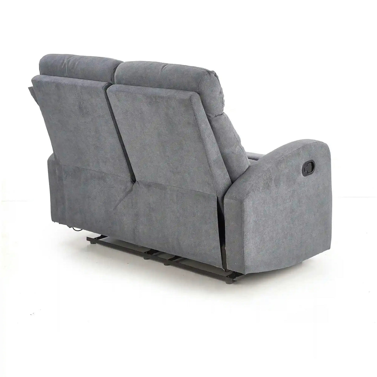 Canapea pliabila OSLO 2S, gri, stofa, 128x95/158x100 cm