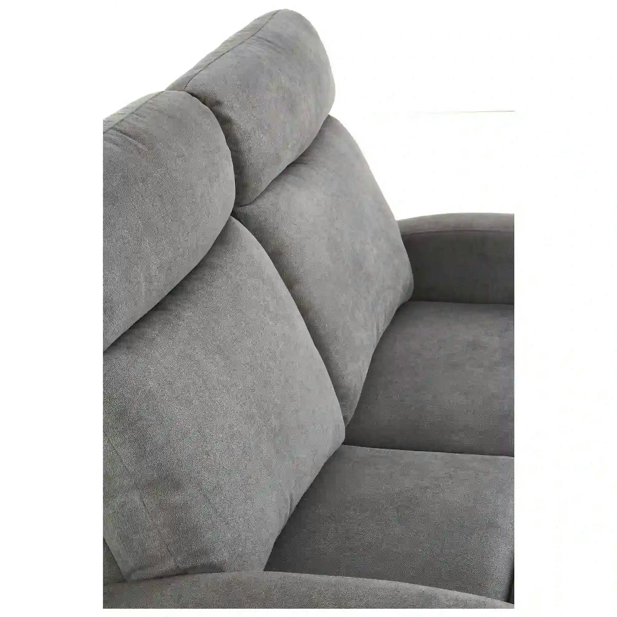 Canapea pliabila OSLO 2S, gri, stofa, 128x95/158x100 cm