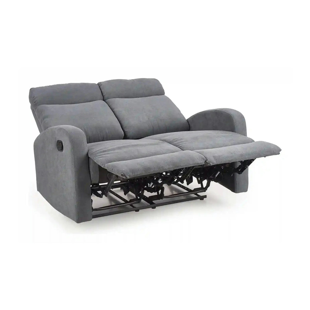 Canapea pliabila OSLO 2S, gri, stofa, 128x95/158x100 cm