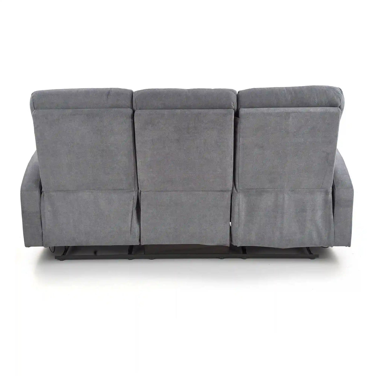 Canapea pliabila OSLO 3S, gri inchis, stofa, 180x95/158x100/79 cm